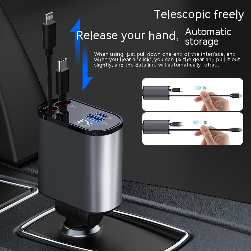4-in-1 Retractable Car Charger Pro™