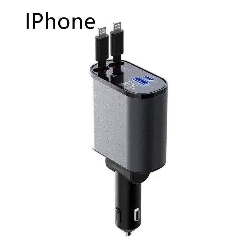 4-in-1 Retractable Car Charger Pro™