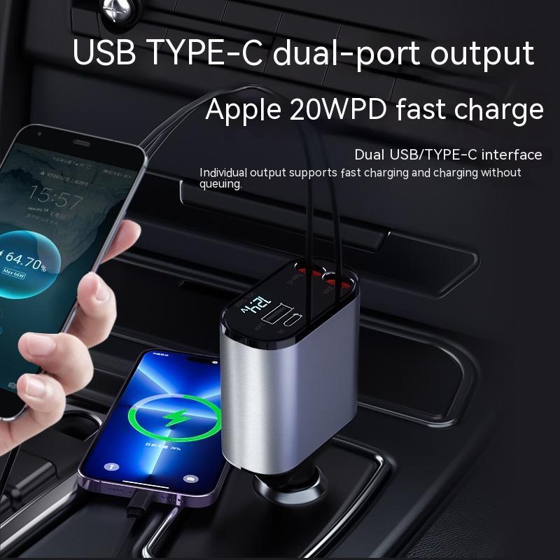 4-in-1 Retractable Car Charger Pro™