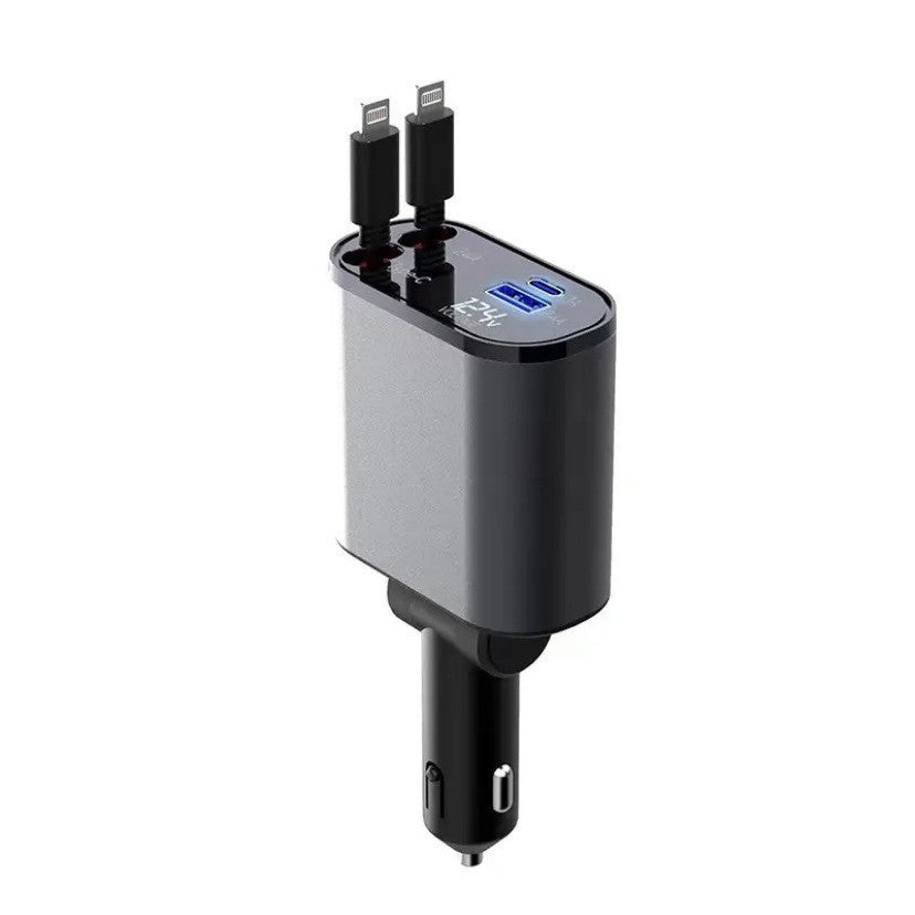 4-in-1 Retractable Car Charger Pro™